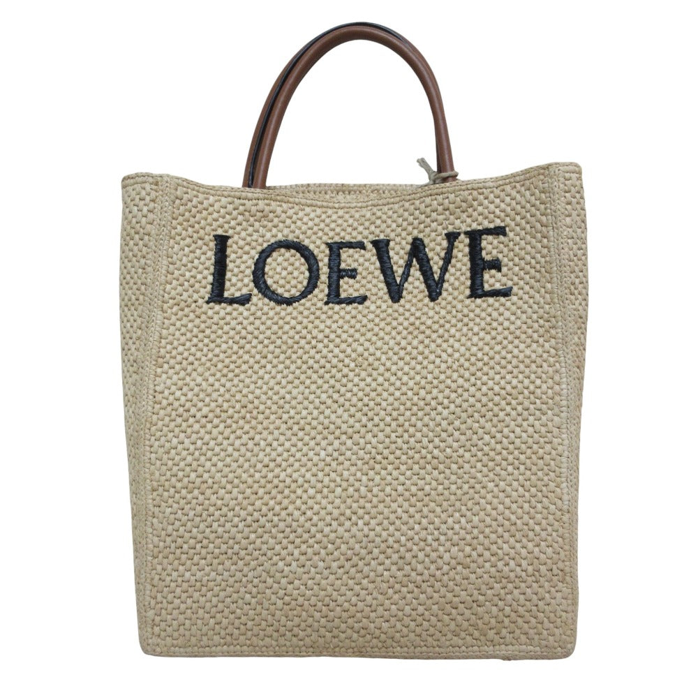 Loewe A4 Raffia 2way Tote Bag