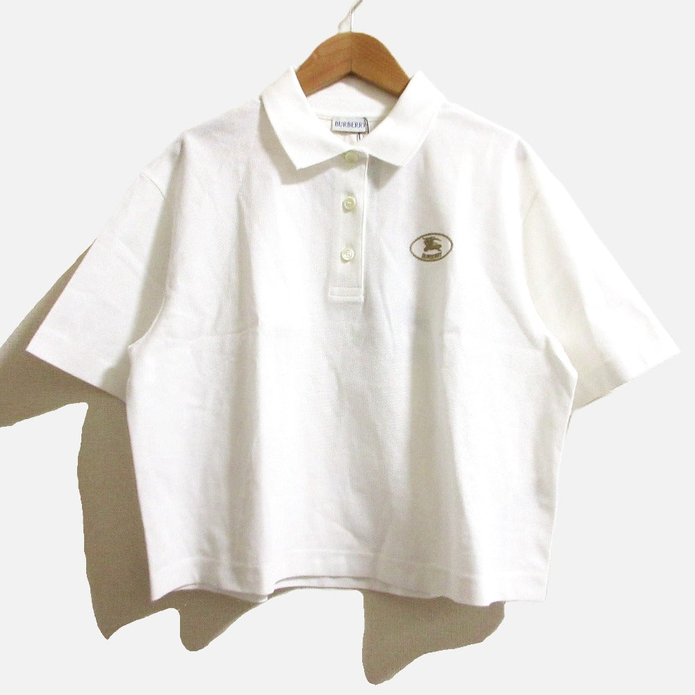 Burberry Cropped Cotton Polo Shirt