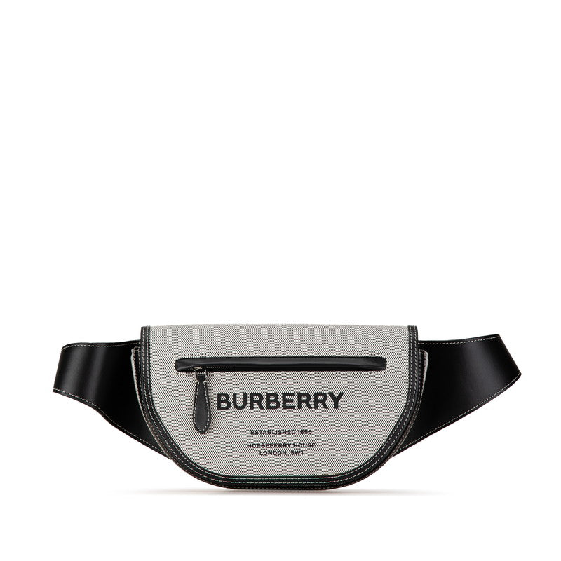 Burberry Canvas Leather Body Waist Bag