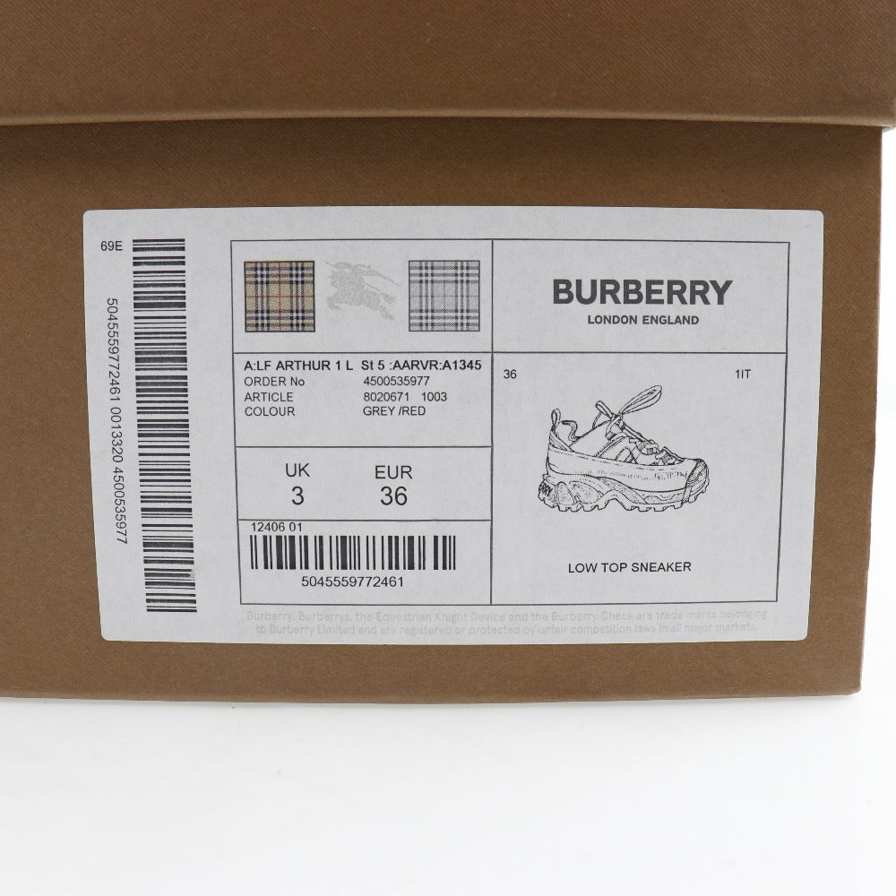 Burberry Suede Leather Low Top Sneaker