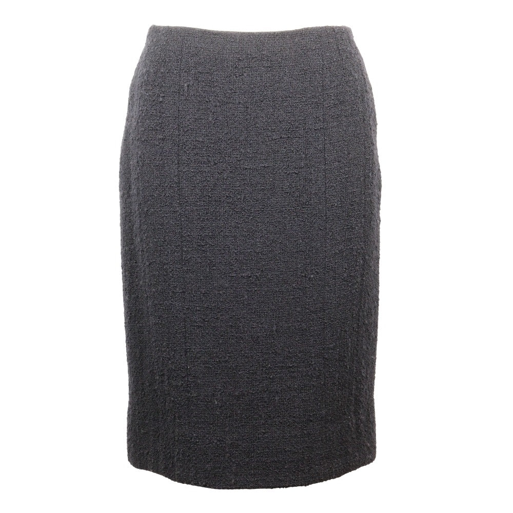 Chanel Wool Skirt Navy Used