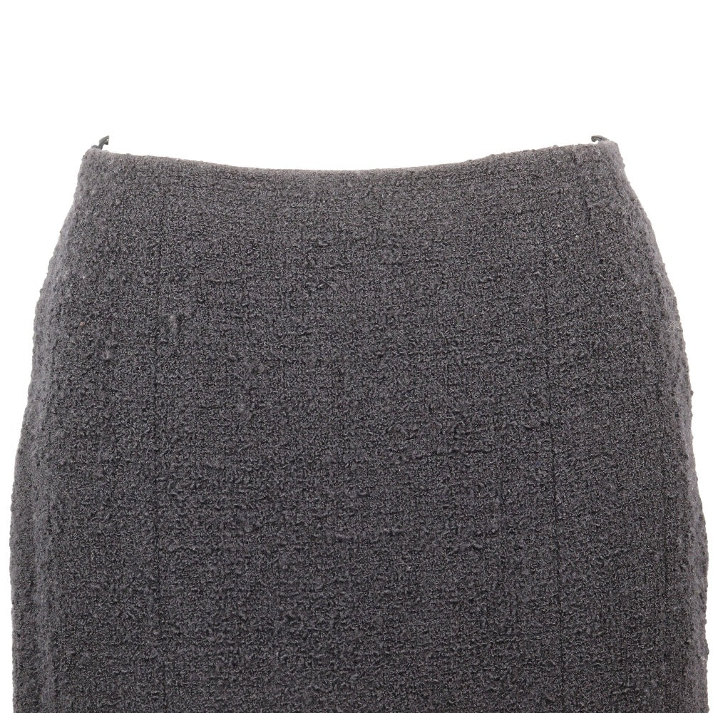 Chanel Wool Skirt Navy Used