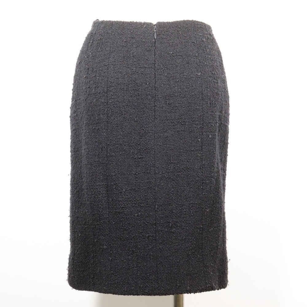 Chanel Wool Skirt Navy Used