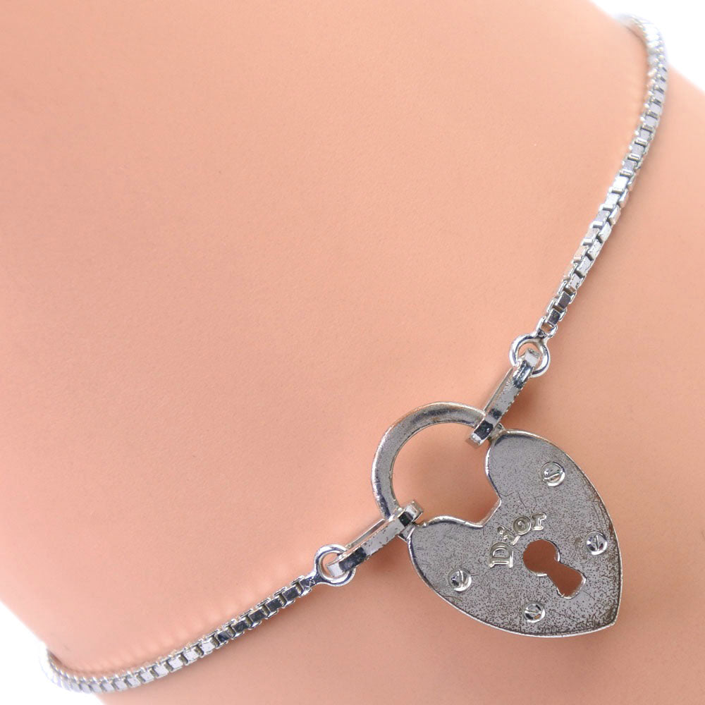 Dior Silver Heart Key Bracelet