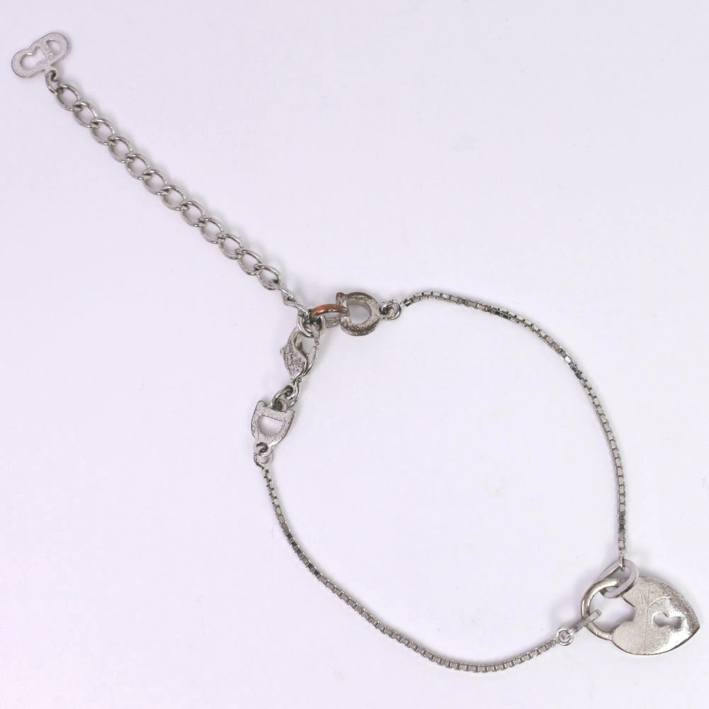 Dior Silver Heart Key Bracelet