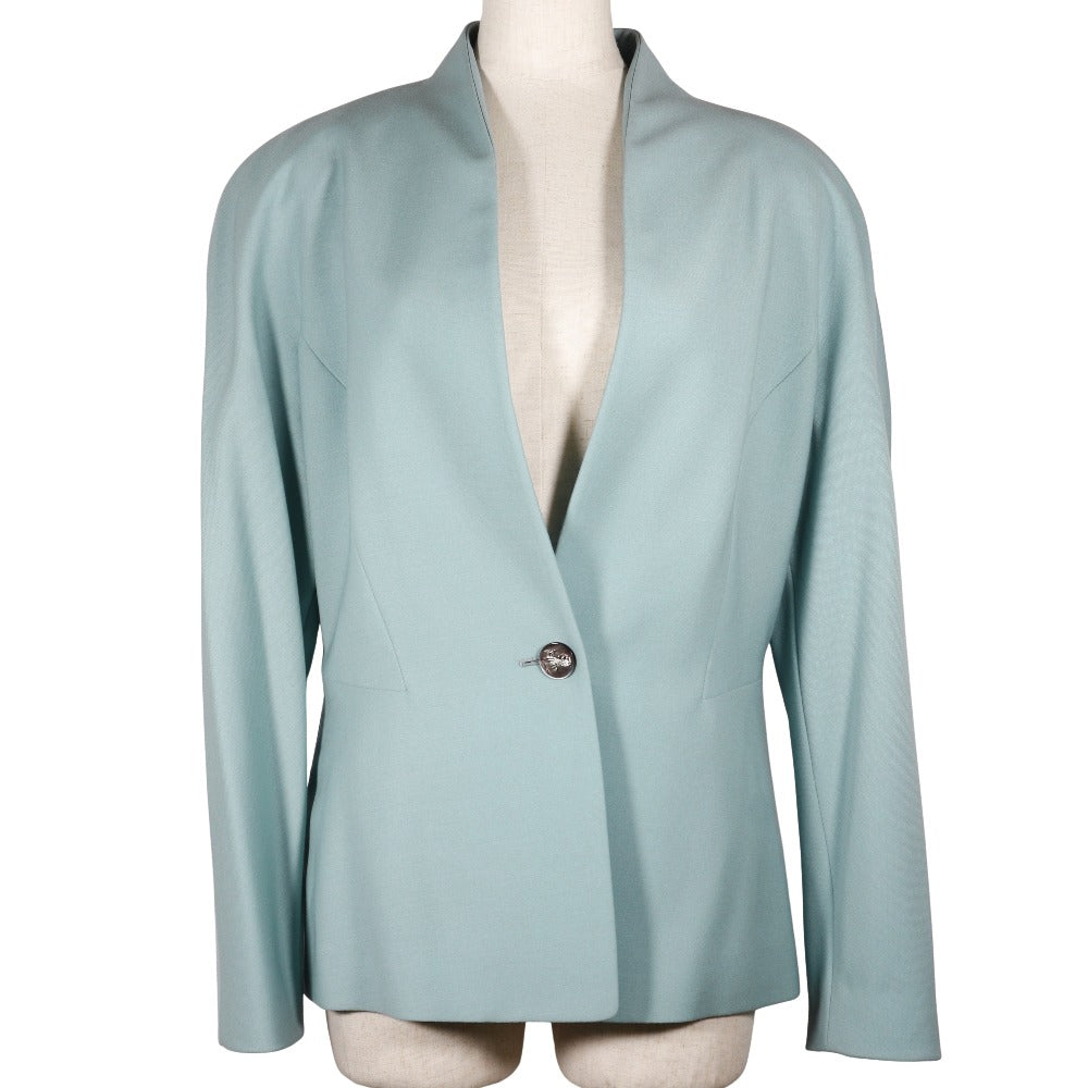 Salvatore Ferragamo Rayon Collarless Jacket