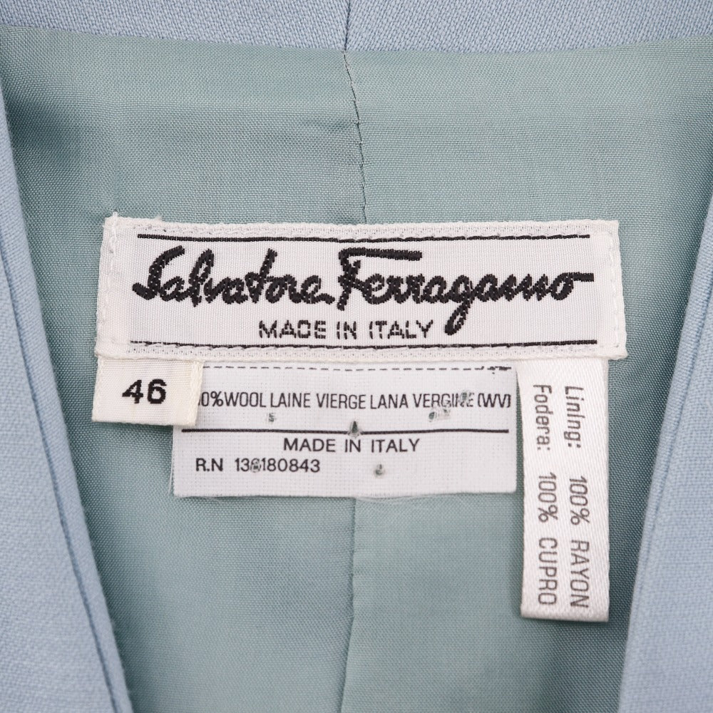 Salvatore Ferragamo Rayon Collarless Jacket