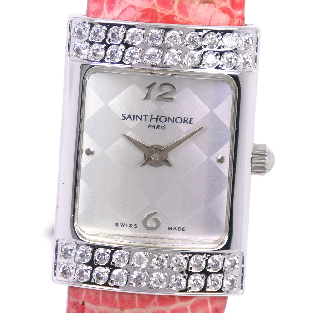 Saint Honore Quartz Watch Stainless Steel Rhinestone