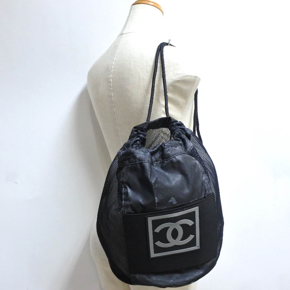 Chanel Leather Basketball Shoulder Bag