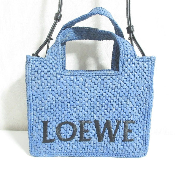 Loewe Font Tote Mini Raffia 2way bag