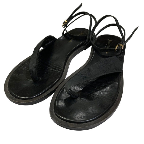 Mame Kurogouchi thong ankle strap sandals
