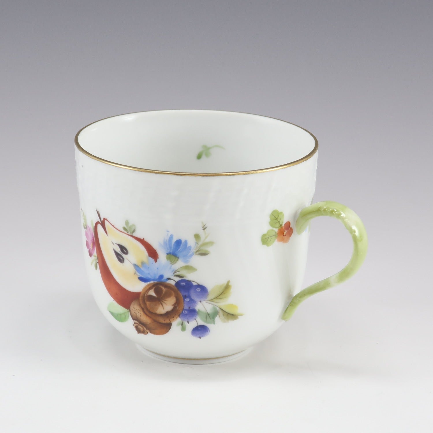 Herend Porcelain Fruit Composition Cup & Saucer