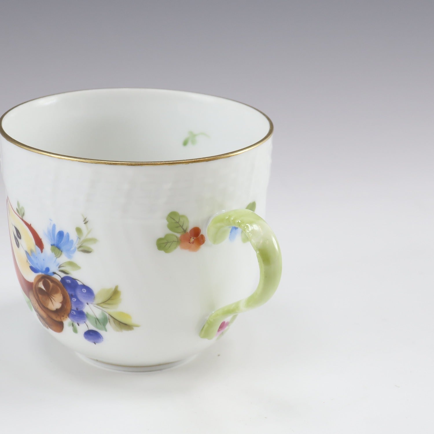 Herend Porcelain Fruit Composition Cup & Saucer