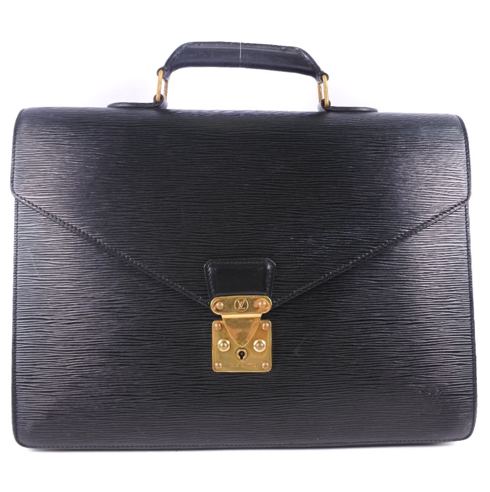 Louis Vuitton Serviette Ambassador Leather Business Bag M54412 in Fair condition