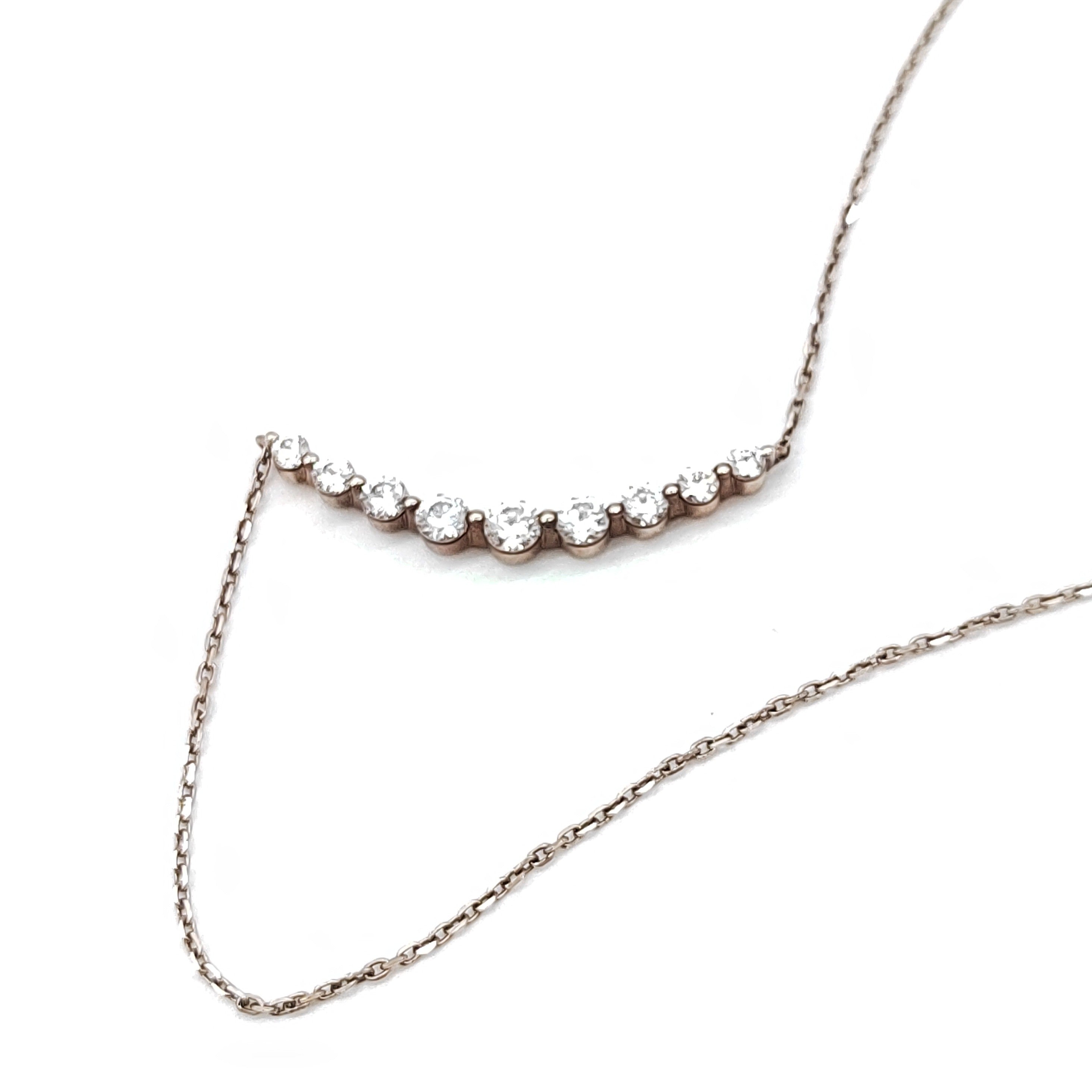 LuxUness  4℃. K10 Diamond Necklace in Alloy Gold-plated metal in Great Condition