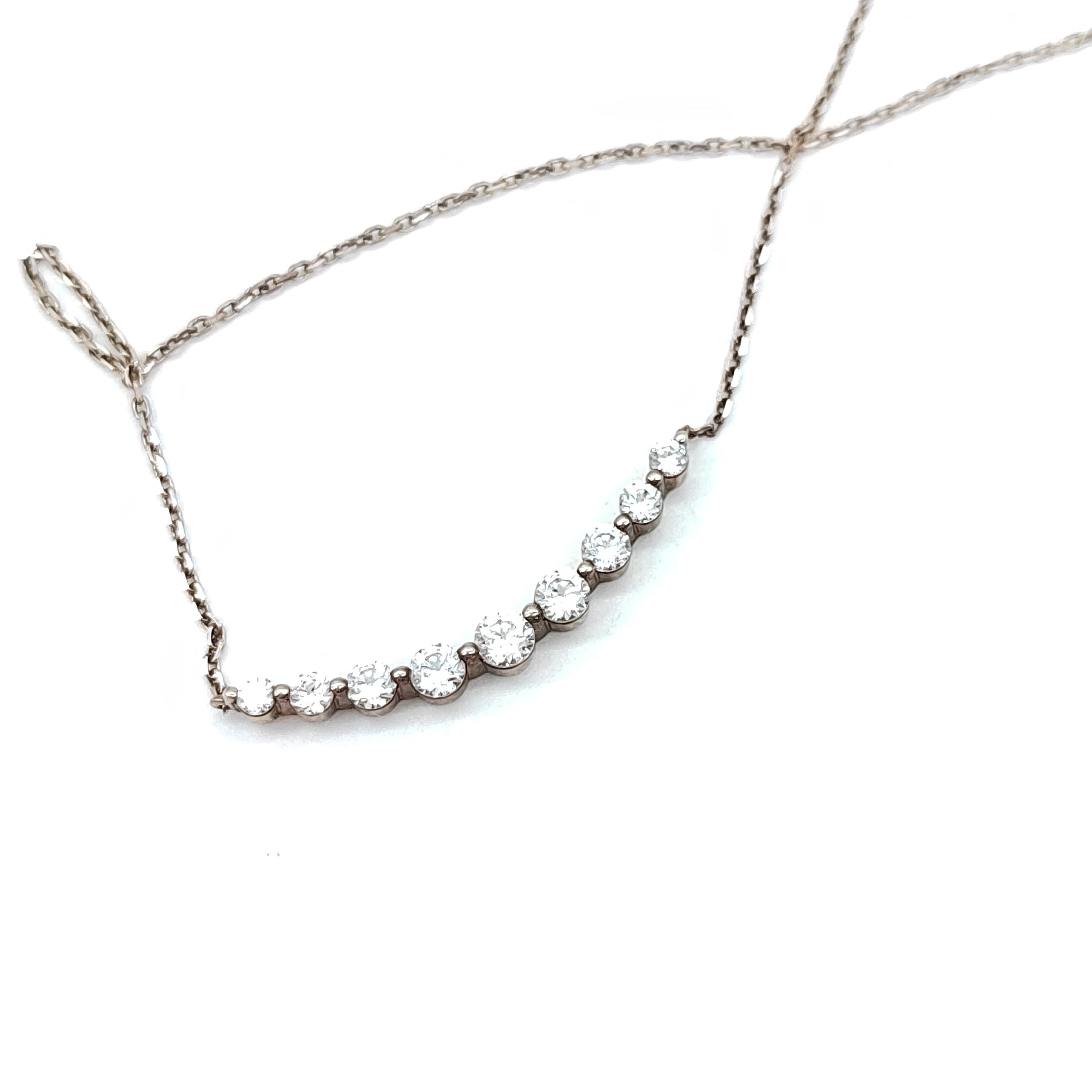 LuxUness  4℃. K10 Diamond Necklace in Alloy Gold-plated metal in Great Condition