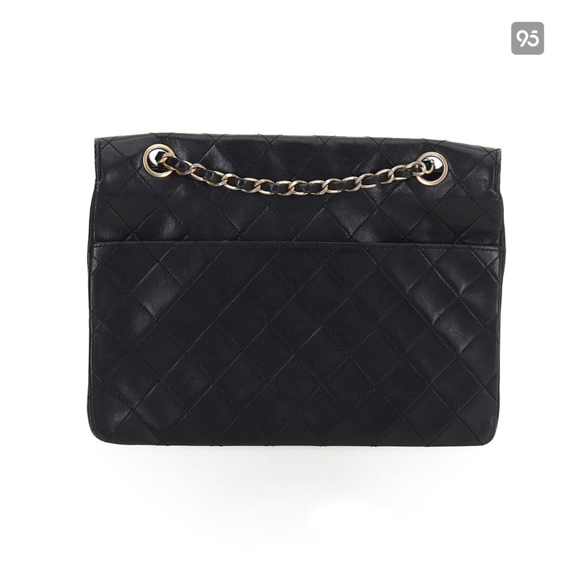 Chanel CC Quilted Leather Flap Bag Leather Shoulder Bag in Very Good Condition