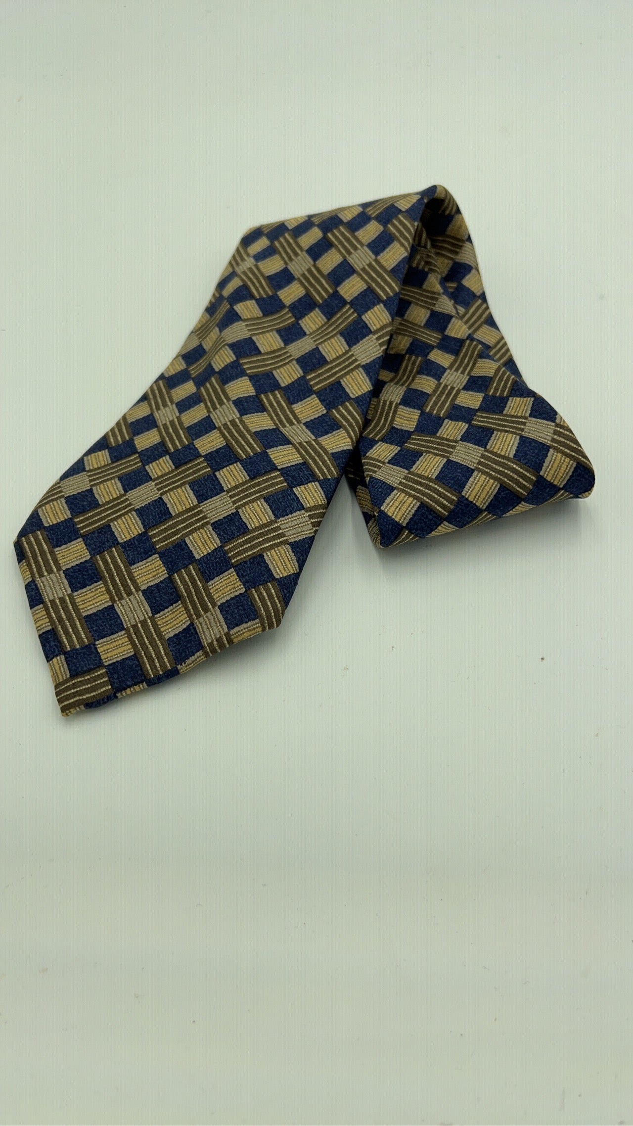 LuxUness  LANCEL Deep Blue Tie  Silk cotton in Very Good Condition