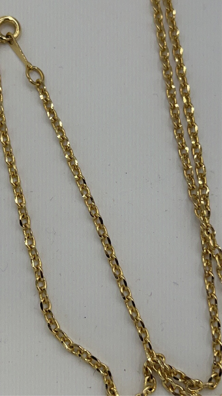 LuxUness  LIMOGES Gold-Trimmed Ceramic Necklace Gold-plated metal in Great Condition