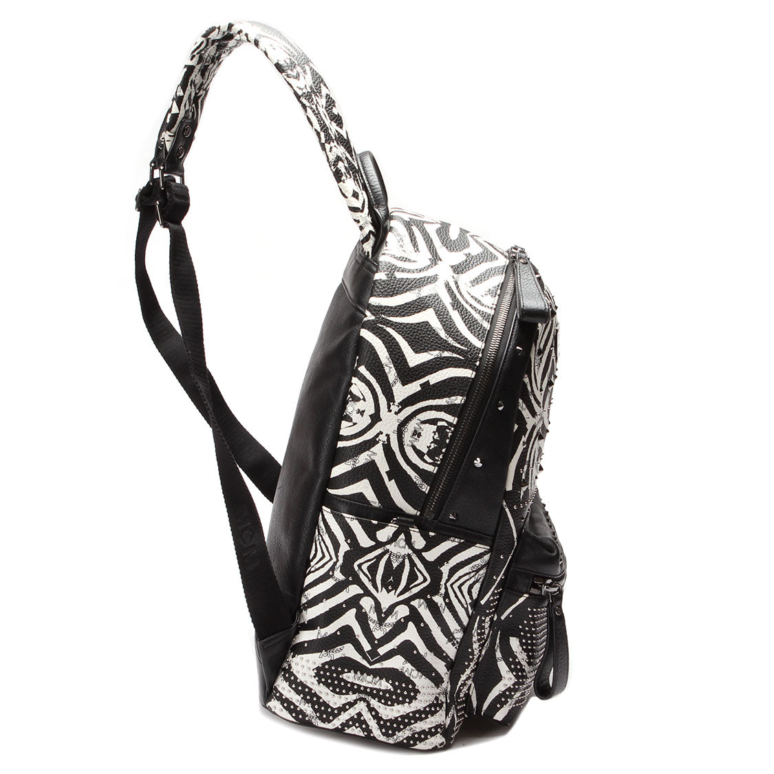 Visetos Studded Zebra Print Backpack