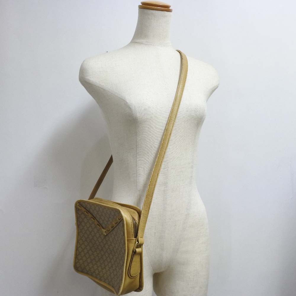 Celine Macadam Canvas Shoulder Bag Canvas Shoulder Bag in Very Good Condition