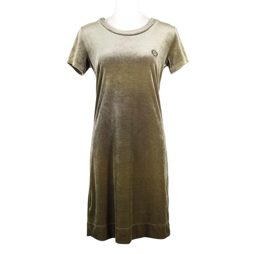 Gucci Velour Dress Green Women