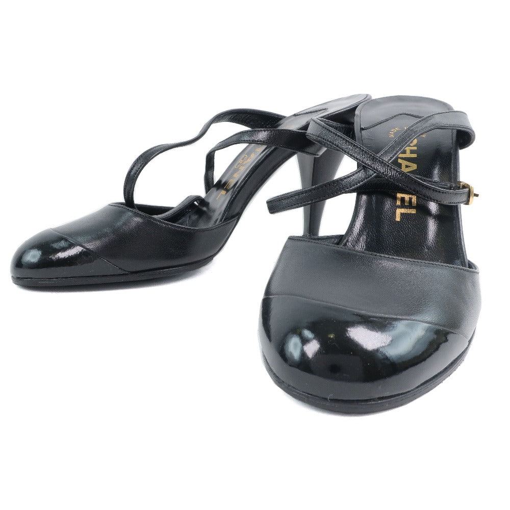 Chanel Leather Sandals Black Women