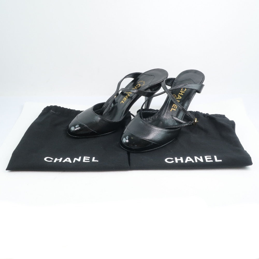 Chanel Leather Sandals Black Women