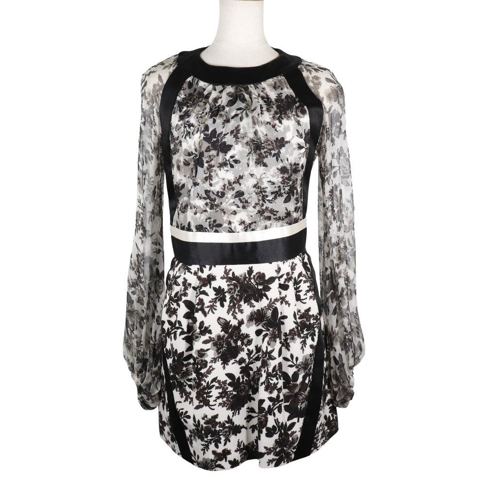 Balenciaga Silk Dress White/Black