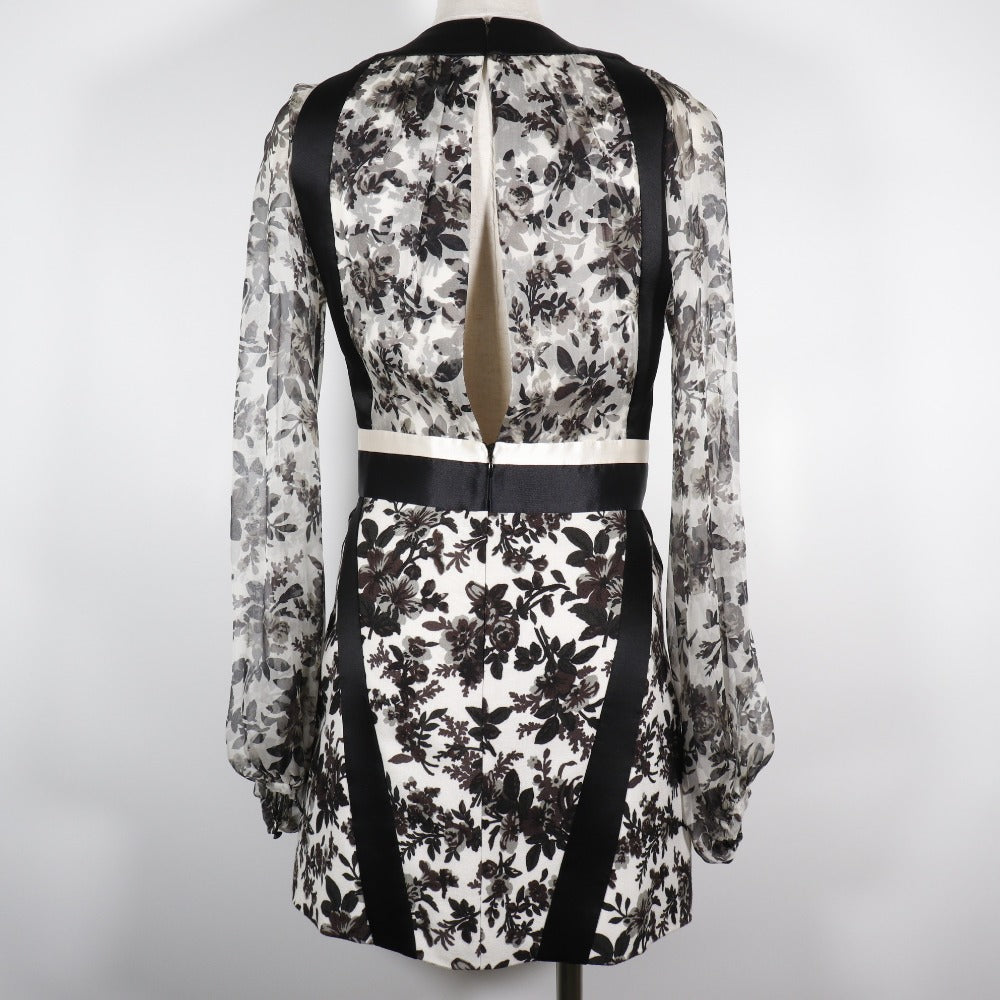 Balenciaga Silk Dress White/Black