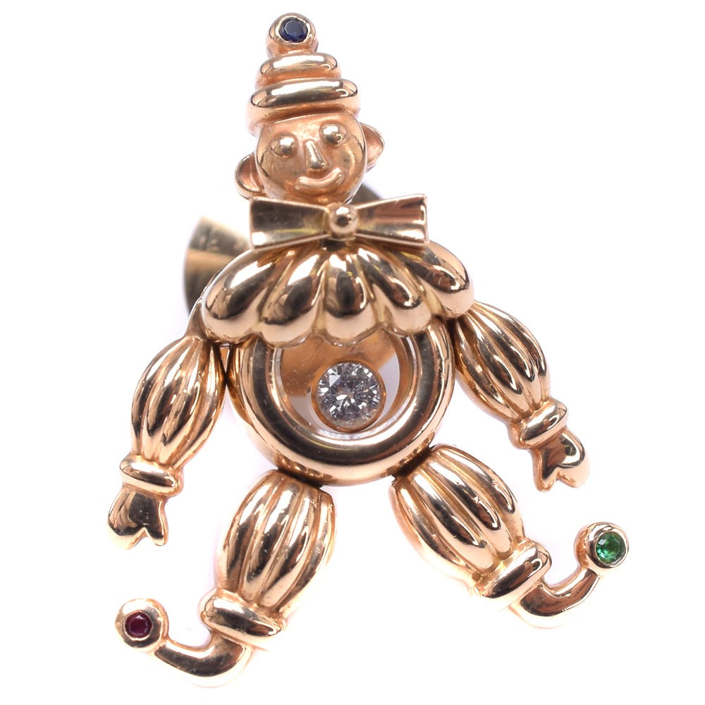 Chopard Pierrot Brooch K18 Yellow Gold