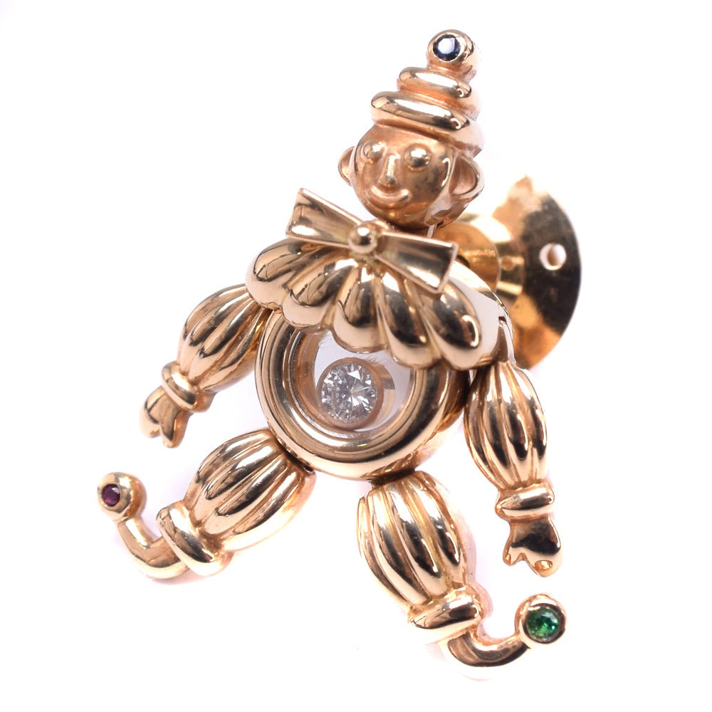 Chopard Pierrot Brooch K18 Yellow Gold