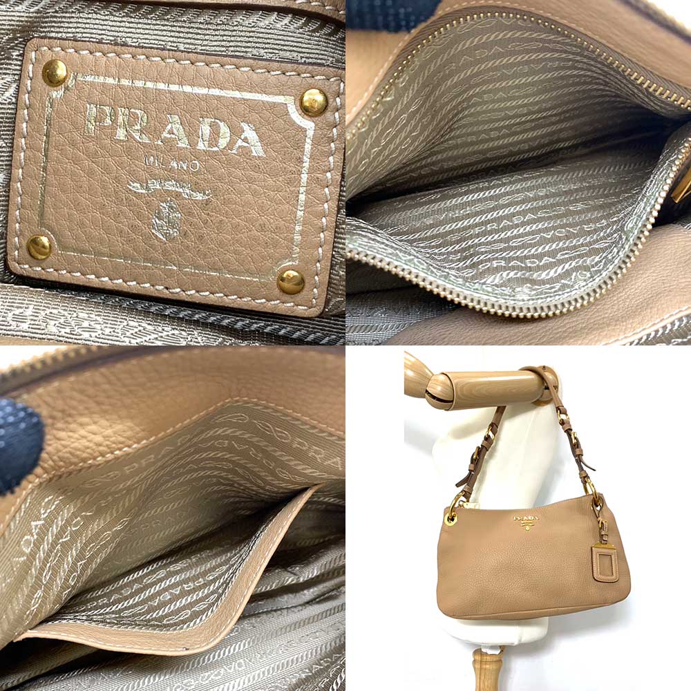 Prada  Leather Shoulder Bag 6-pr240227-1ta in Great Condition