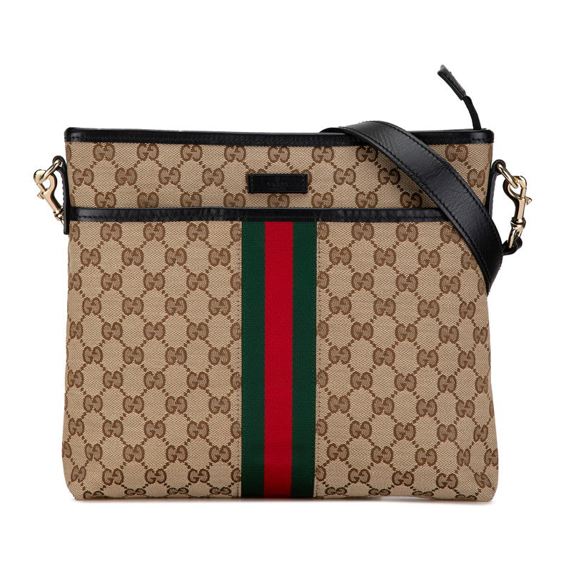 Gucci GG Canvas Leather Shoulder Bag 388926