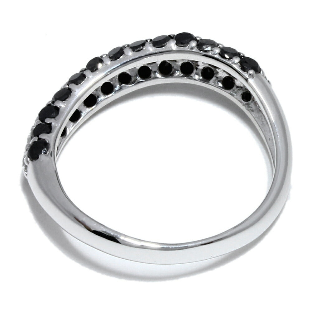 K18WG Black Diamond Ring 1.06ct