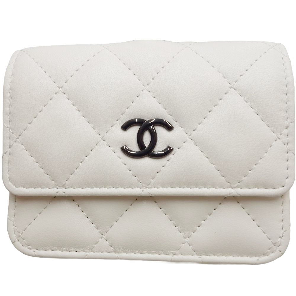 Chanel Lambskin Matelasse Card Case