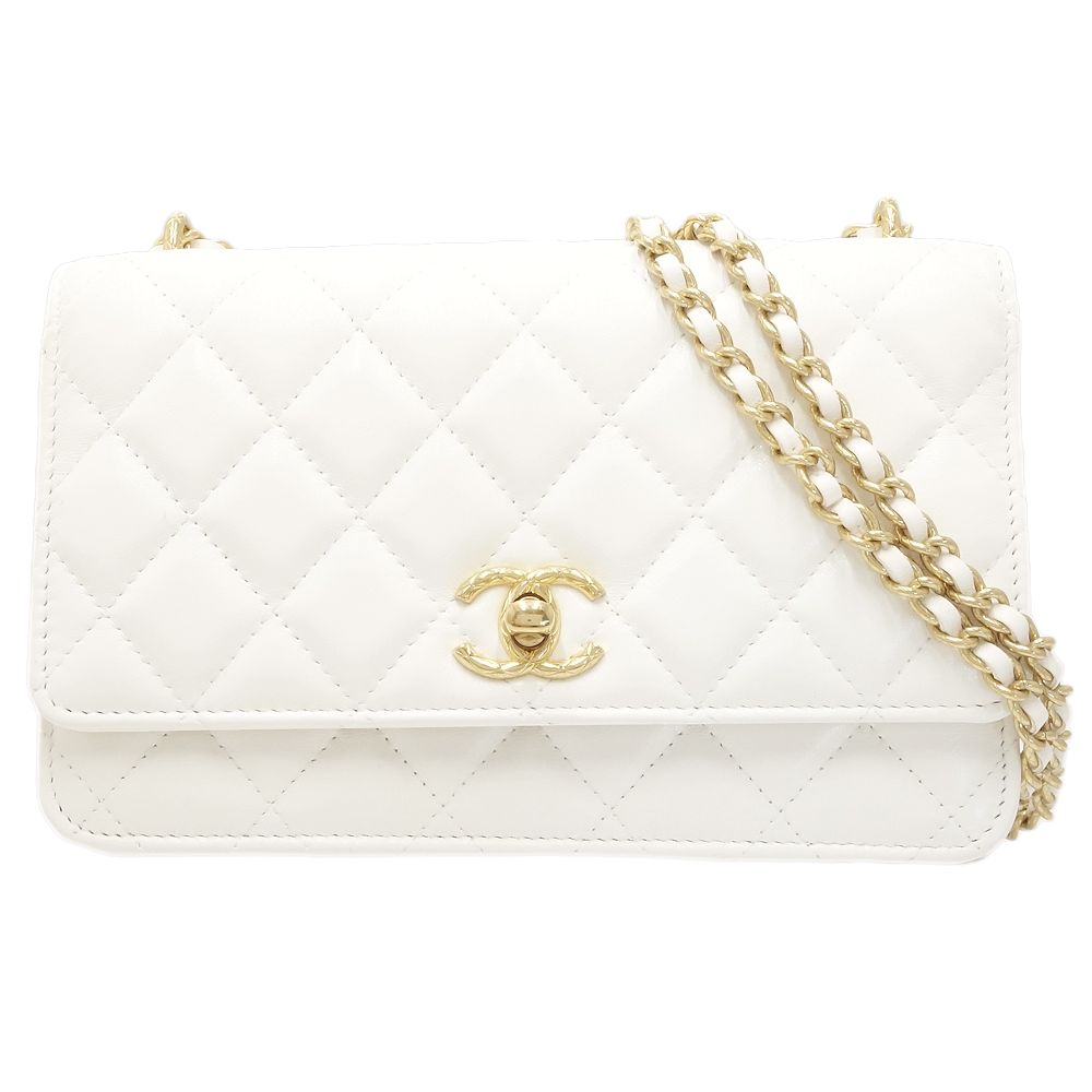 Chanel Lambskin Matelasse Coco Mark Shoulder Bag