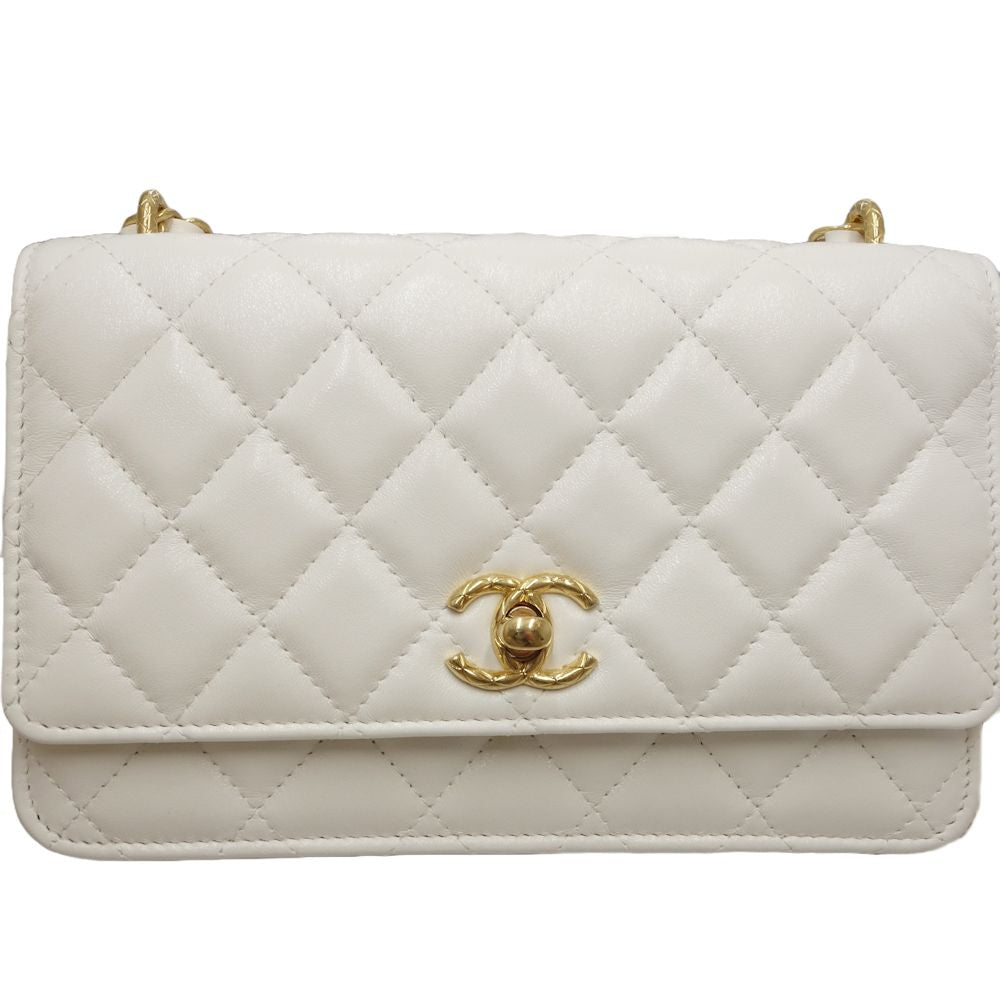 Chanel Lambskin Matelasse Coco Mark Shoulder Bag