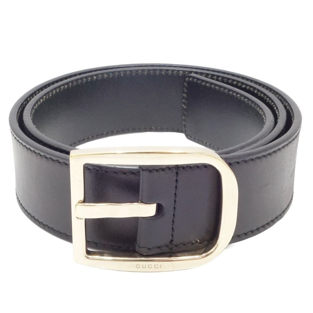 Gucci Leather Belt 162934 Black