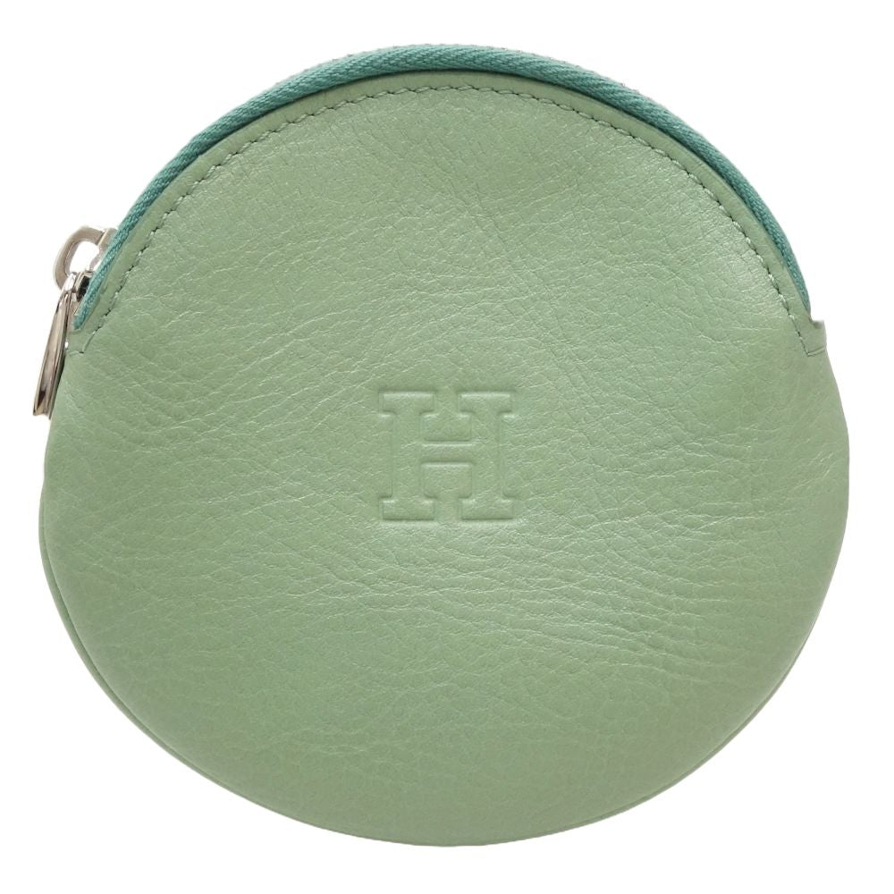 HIROFU Leather Coin Case Green