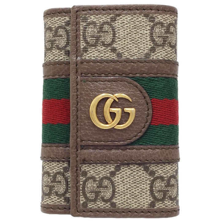 Gucci Key Case GG Supreme Ophidia Canvas Leather