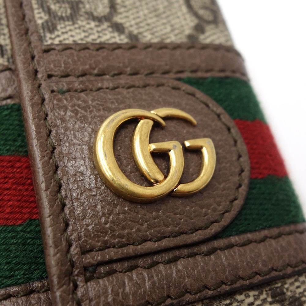 Gucci Key Case GG Supreme Ophidia Canvas Leather