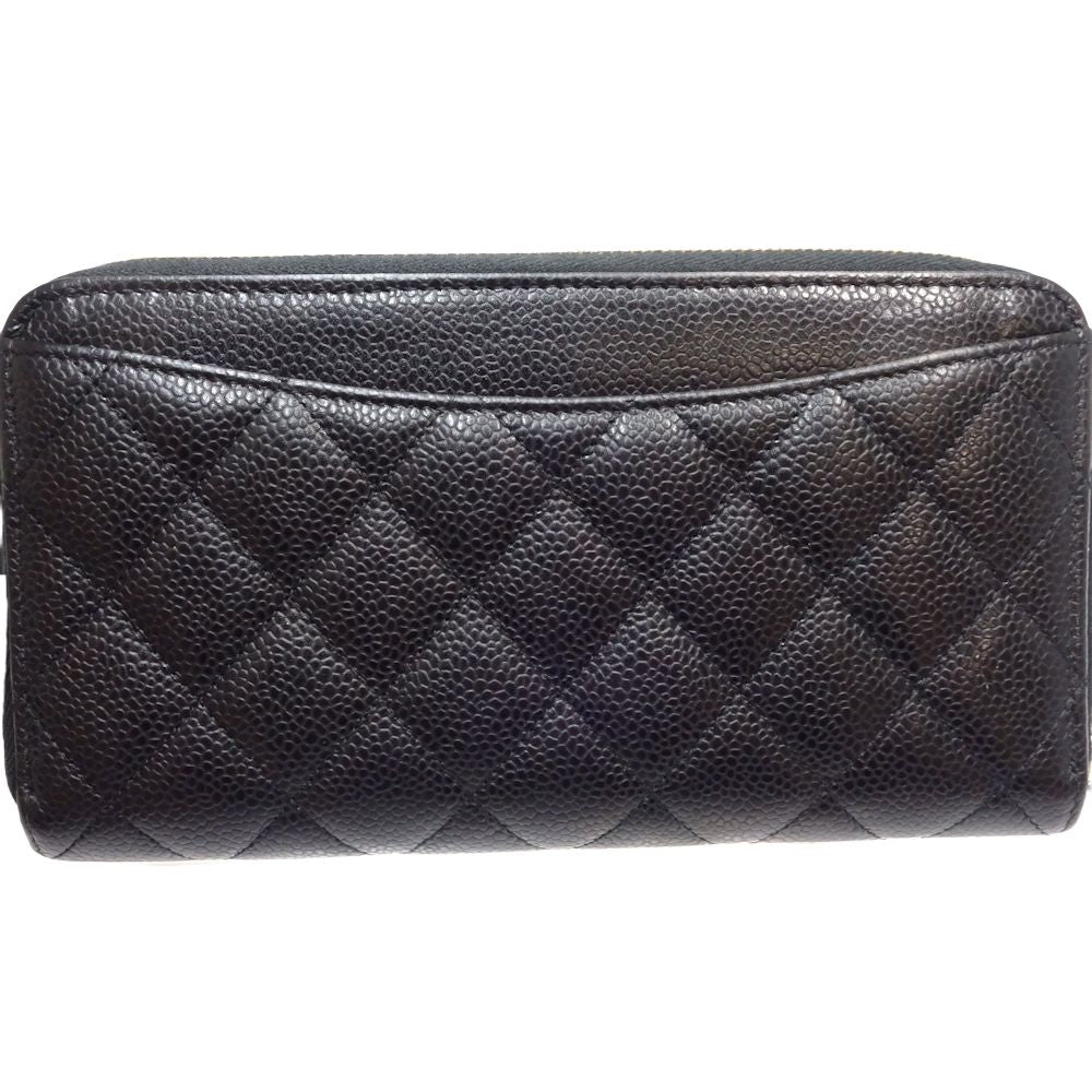 Chanel Caviar Skin Classic Long Wallet AP0242