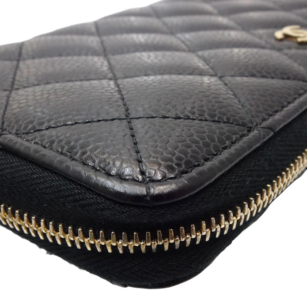 Chanel Caviar Skin Classic Long Wallet AP0242