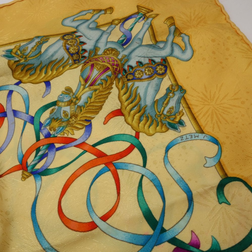 Hermes Silk Scarf Carre 90 LUNA PARK