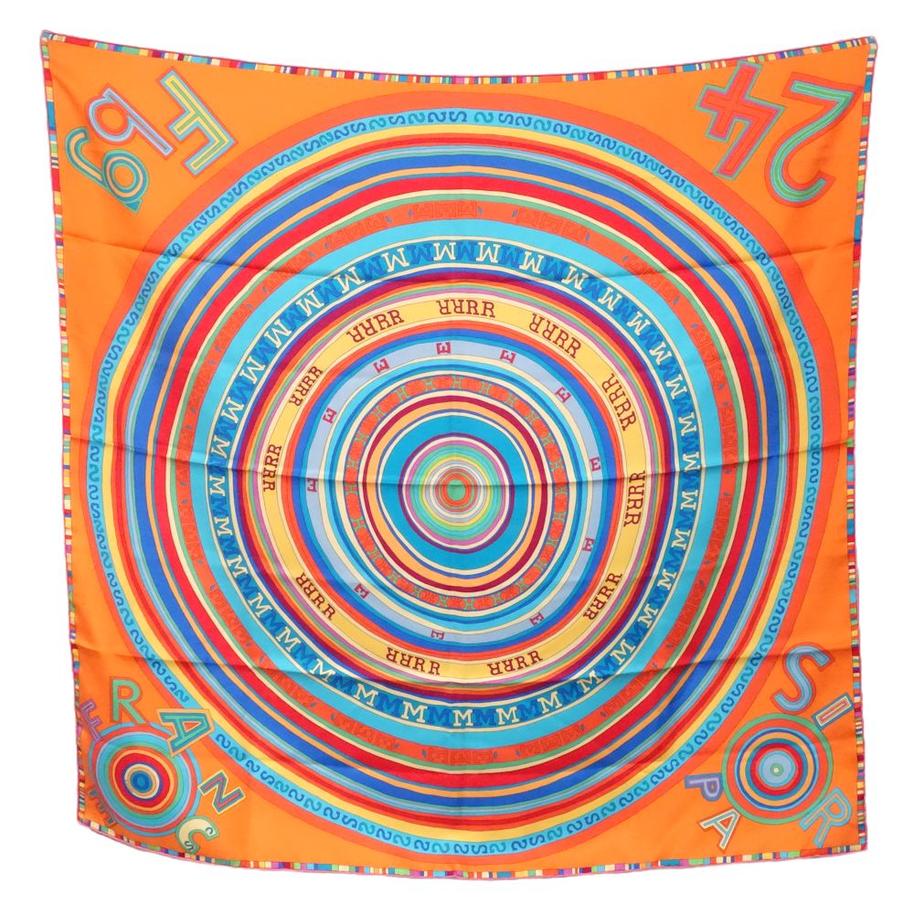 Hermes Silk Scarf Carre 90 Multicolor