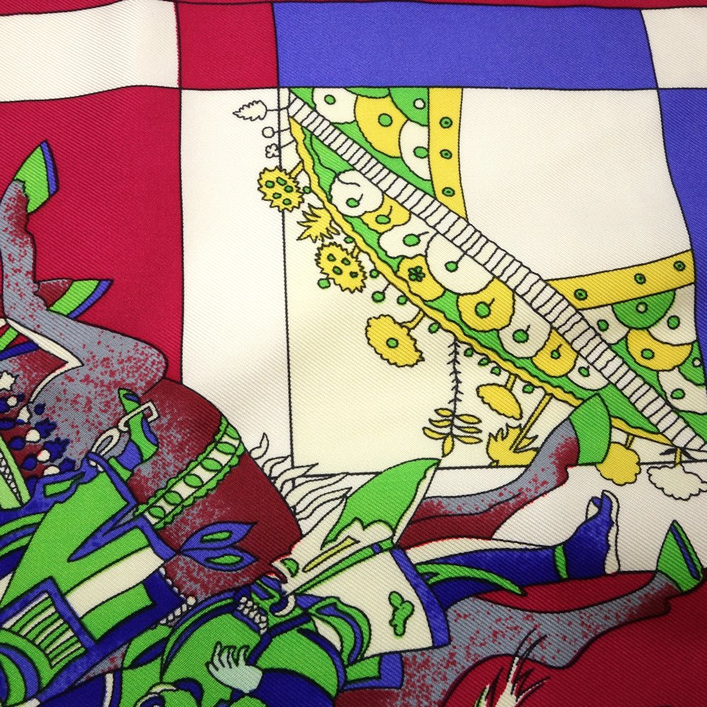 HERMES Silk Scarf Fantaisies Indiennes