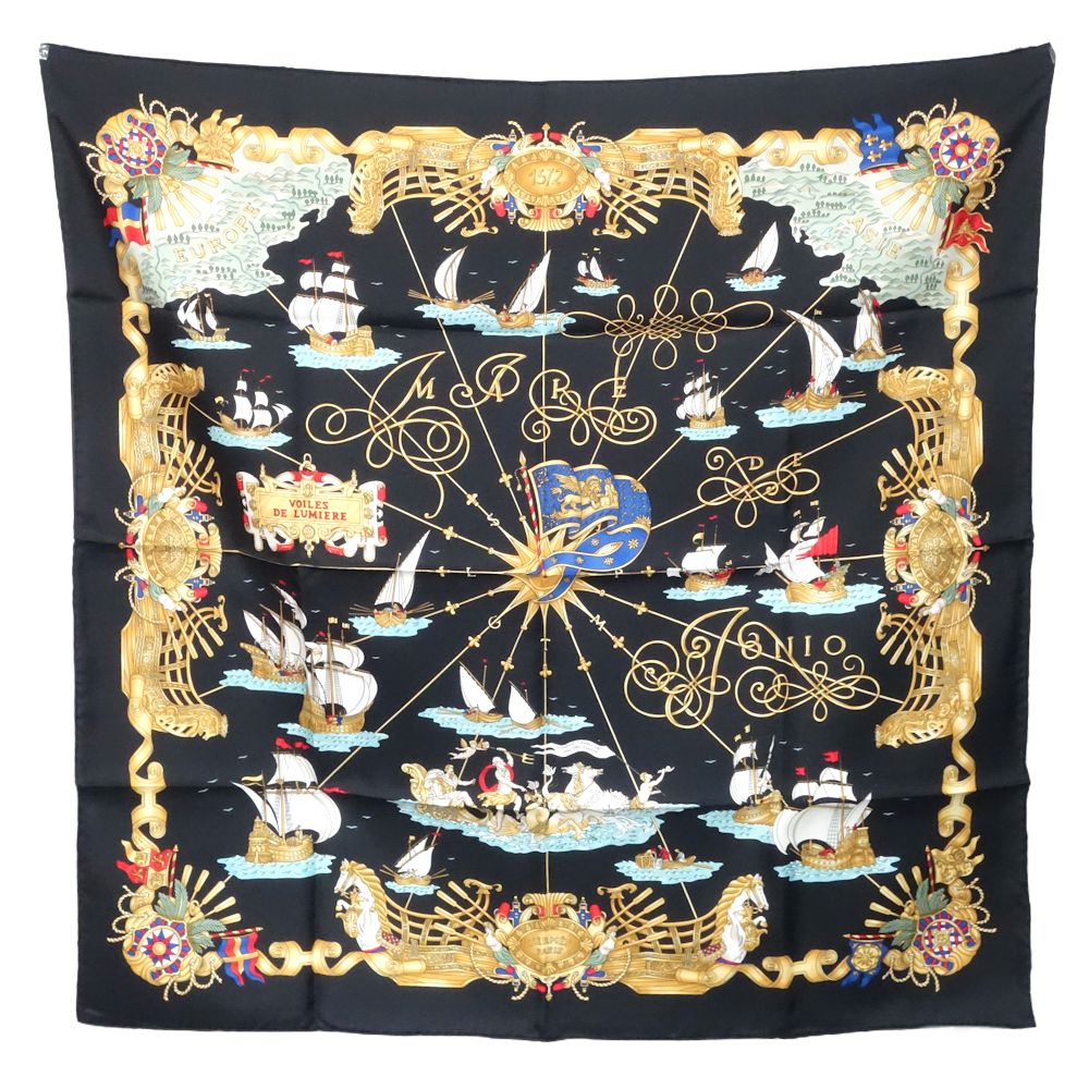 Hermes Silk Scarf Voiles de Lumiere