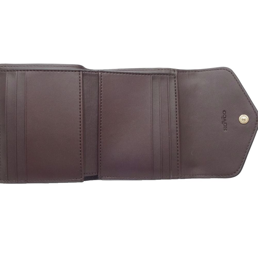 Coach Leather Tri-Fold Wallet C2328