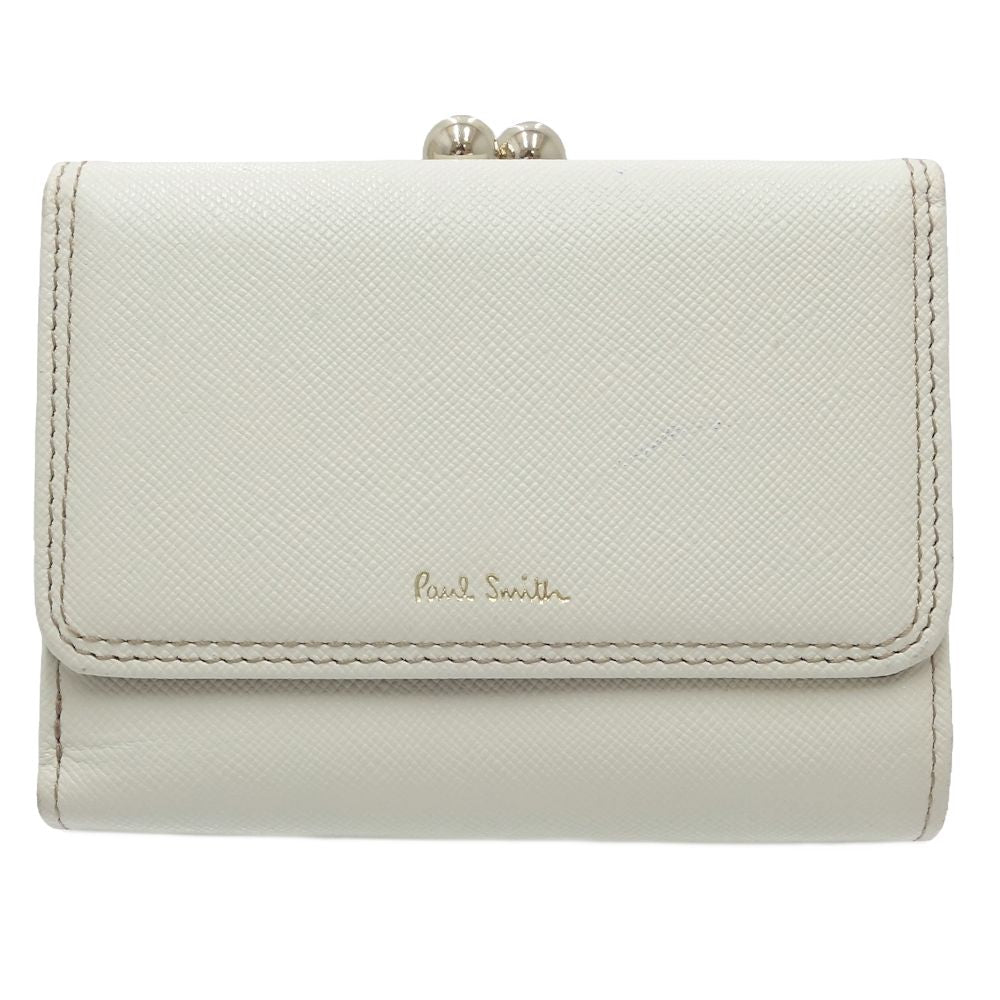 Paul Smith Leather Compact Wallet White